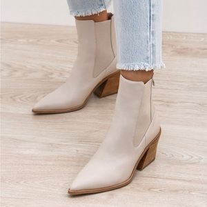 Jo Mercer Feist Ankle Boots, Bone Leather, Size 38. Brand new, never worn.